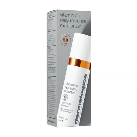 Dermalogica Biolumin-C Heat Aging Protector SPF50 travel - Захисний крем проти старіння шкіри SPF50 з вітаміном С міні-розмір, 15 мл